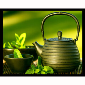 Asian Teapot with Mint