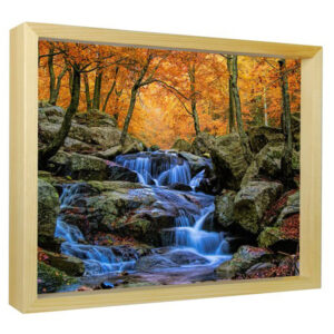 Autumn Waterfall - Sun Art Print