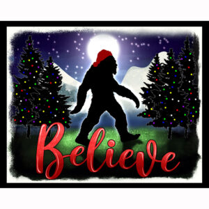 Bigfoot Believe Christmas
