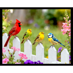 Birds in Blooms