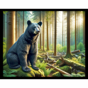 Black Bear in Forest