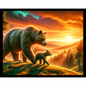 Brown Bear Sunset