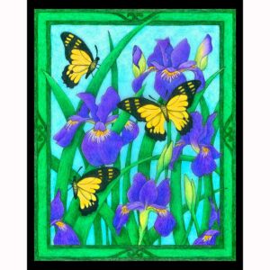 Butterfly Idyll - Irises