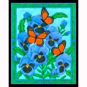 Butterfly Idyll - Pansies