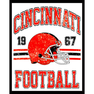 Football Grunge - Cincinnati