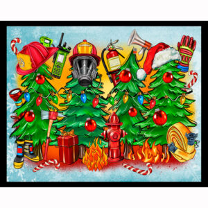Christmas Firefighter Trees