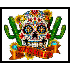 Cinco De Mayo Skull