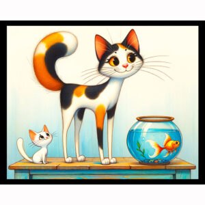 Curious Cat and Fishbowl