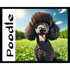 Dog Series: Poodle (Black}
