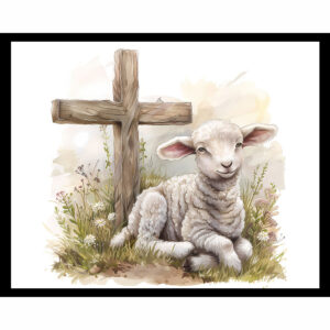 Easter Lamb and Cross