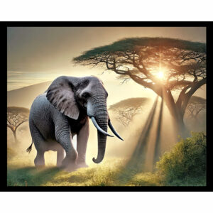 Elephant Sunset