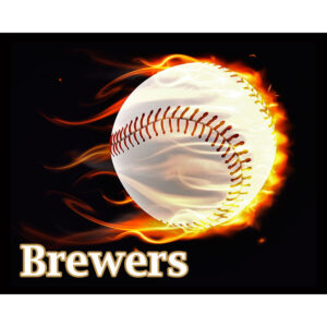 Flaming Baseball Brewers