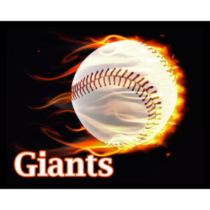 Flaming Baseball Giants