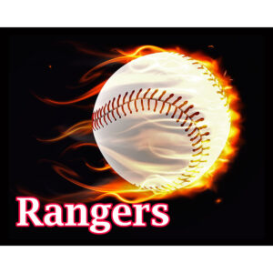Flaming Baseball Rangers