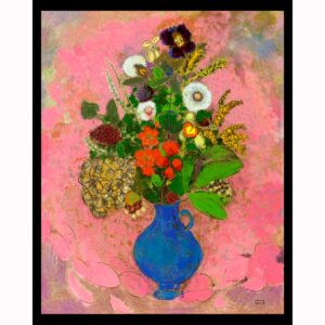 Flowers in Blue Vase