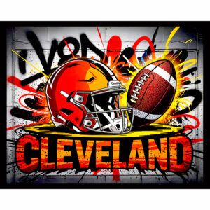 Football Graffiti - Cleveland