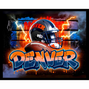 Football Graffiti - Denver