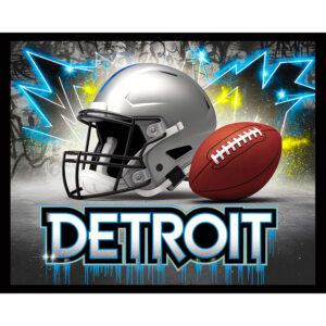 Football Graffiti - Detroit