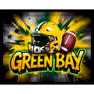 Football Graffiti - Green Bay