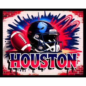 Football Graffiti - Houston