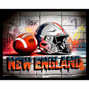 Football Graffiti - New England