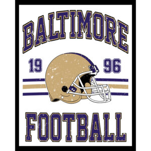 Football Grunge - Baltimore