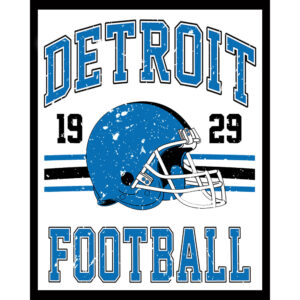 Football Grunge - Detroit