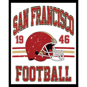 Football Grunge - San Francisco