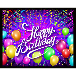 Happy Birthday Balloons - Horizontal