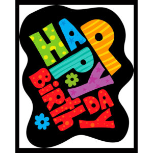 Happy Birthday with Flowers