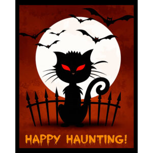 Happy Haunting Black Cat