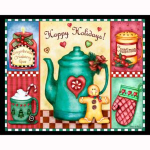 Happy Holidays Coffee Pot