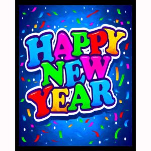 Happy New Year - Vertical