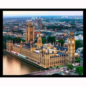 Houses of Parliament Aerial - London