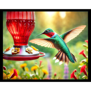 Hummingbird at Feeder