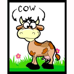Kid Cartoon - Cow