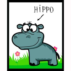 Kid Cartoon - Hippo