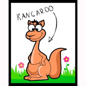Kid Cartoon - Kangaroo
