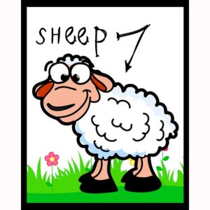 Kid Cartoon - Sheep