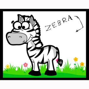Kid Cartoon - Zebra