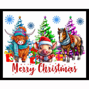 Merry Christmas Animals