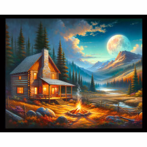Moonlit Cabin