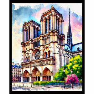 Notre Dame Watercolor