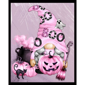Pink Halloween Gnome