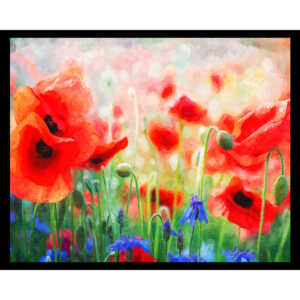 Poppy Flowers Watercolor