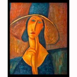 Portrait of a Woman in Large Hat