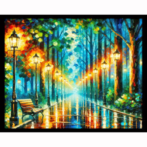 Rain on the Woodland Path