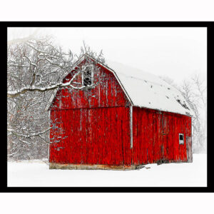 Red Barn in Winter