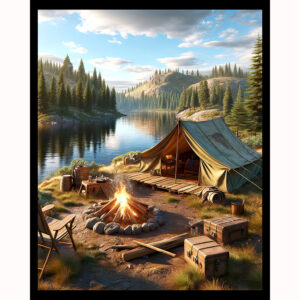 Rustic Retreat at Dusk