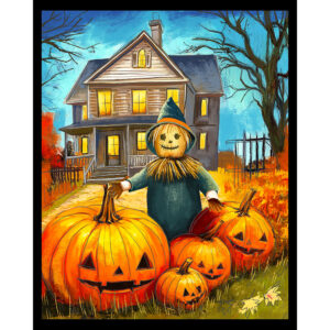 Scarecrow and Pumpkins